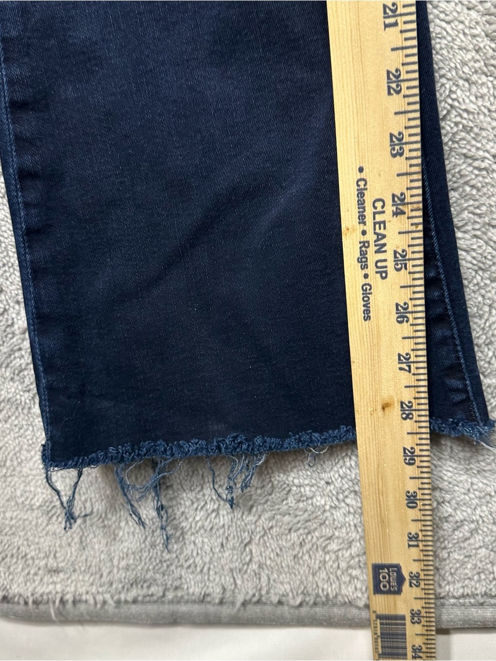 Mother The Hustler Roller Fray Flare Jeans Women’s Size 28 Dark Wash - Picture 7 of 11